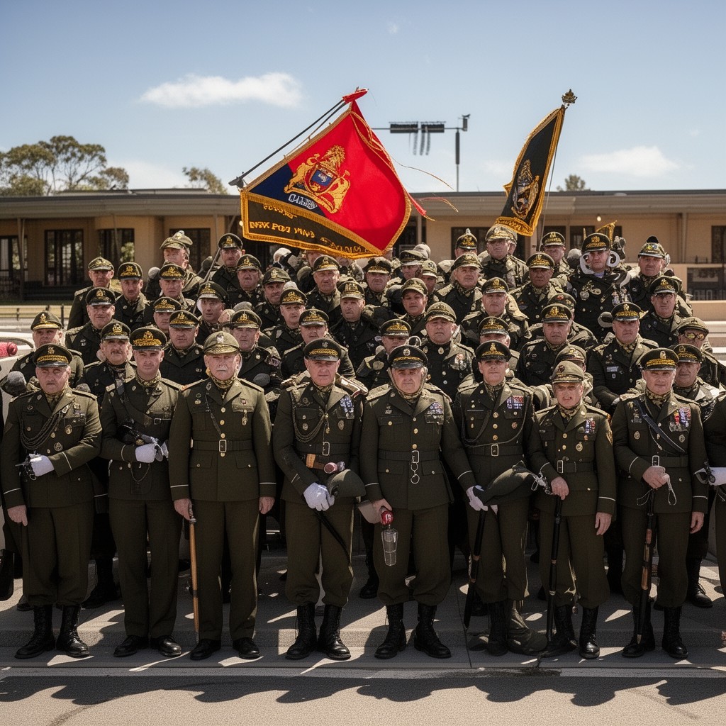 AI-generated illustration of New South Wales defence forces (ceremonial)