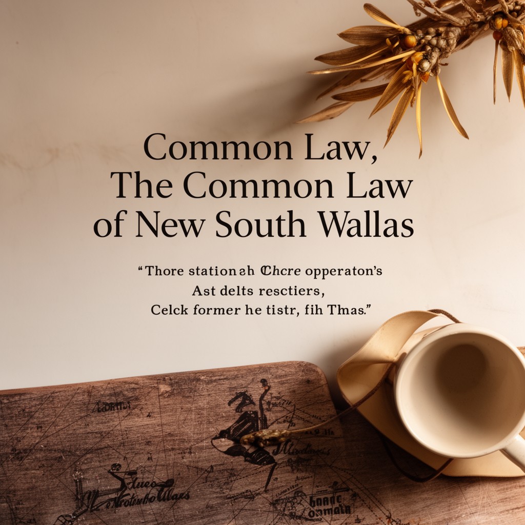 AI-generated illustration of Common law of New South Wales