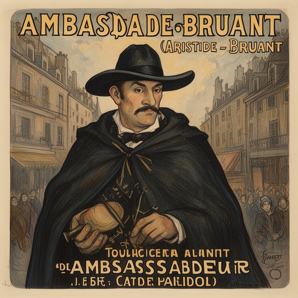 AI-generated illustration of Ambassadeurs: Aristide Bruant