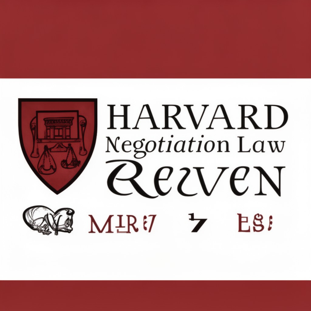 AI-generated illustration of Harvard Negotiation Law Review
