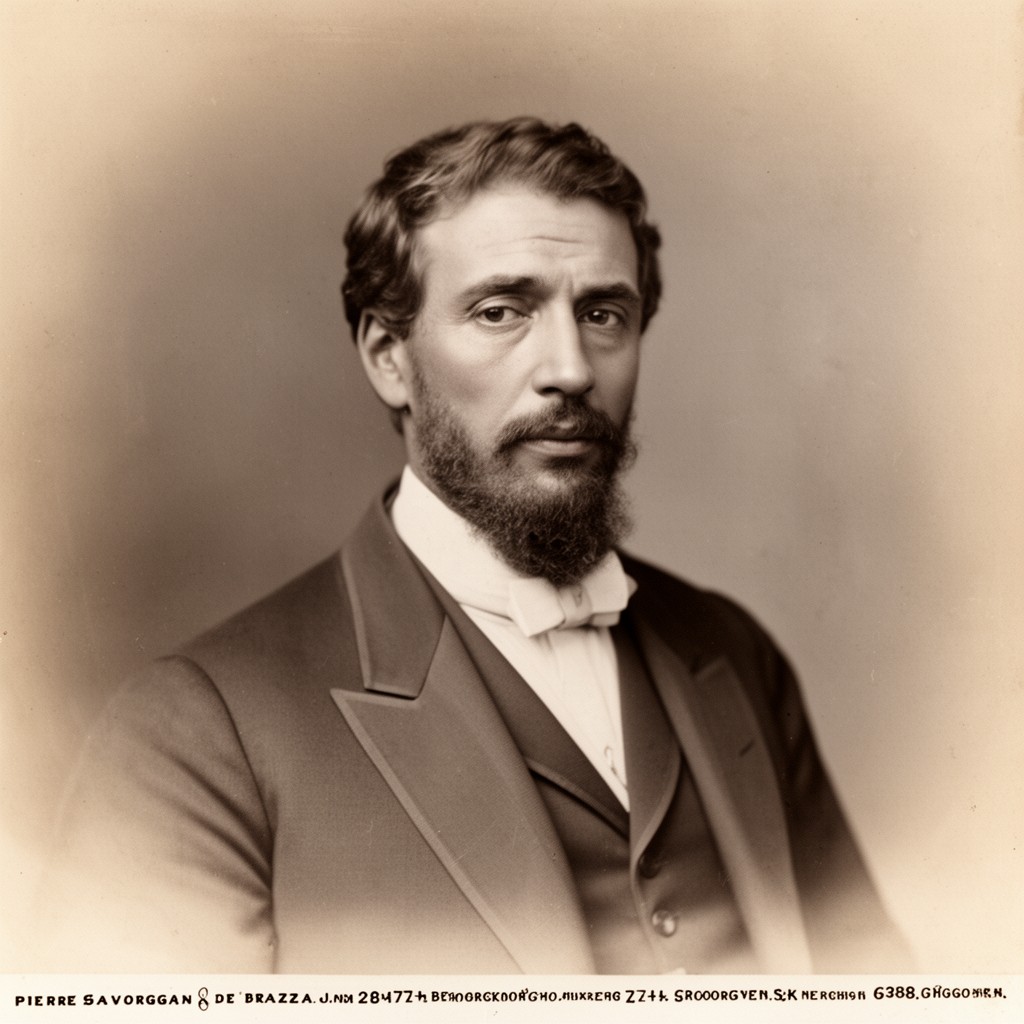 AI-generated illustration of Pierre Savorgnan de Brazza