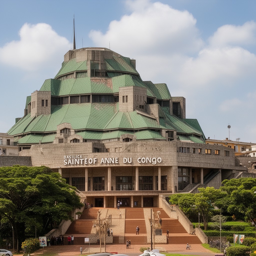 AI-generated illustration of Basilica of Sainte-Anne-du-Congo