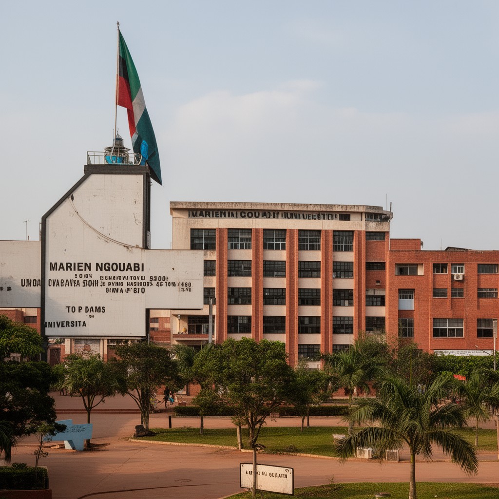 AI-generated illustration of Marien Ngouabi University