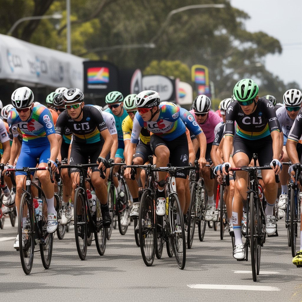 AI-generated illustration of UCI Road World Championships road race