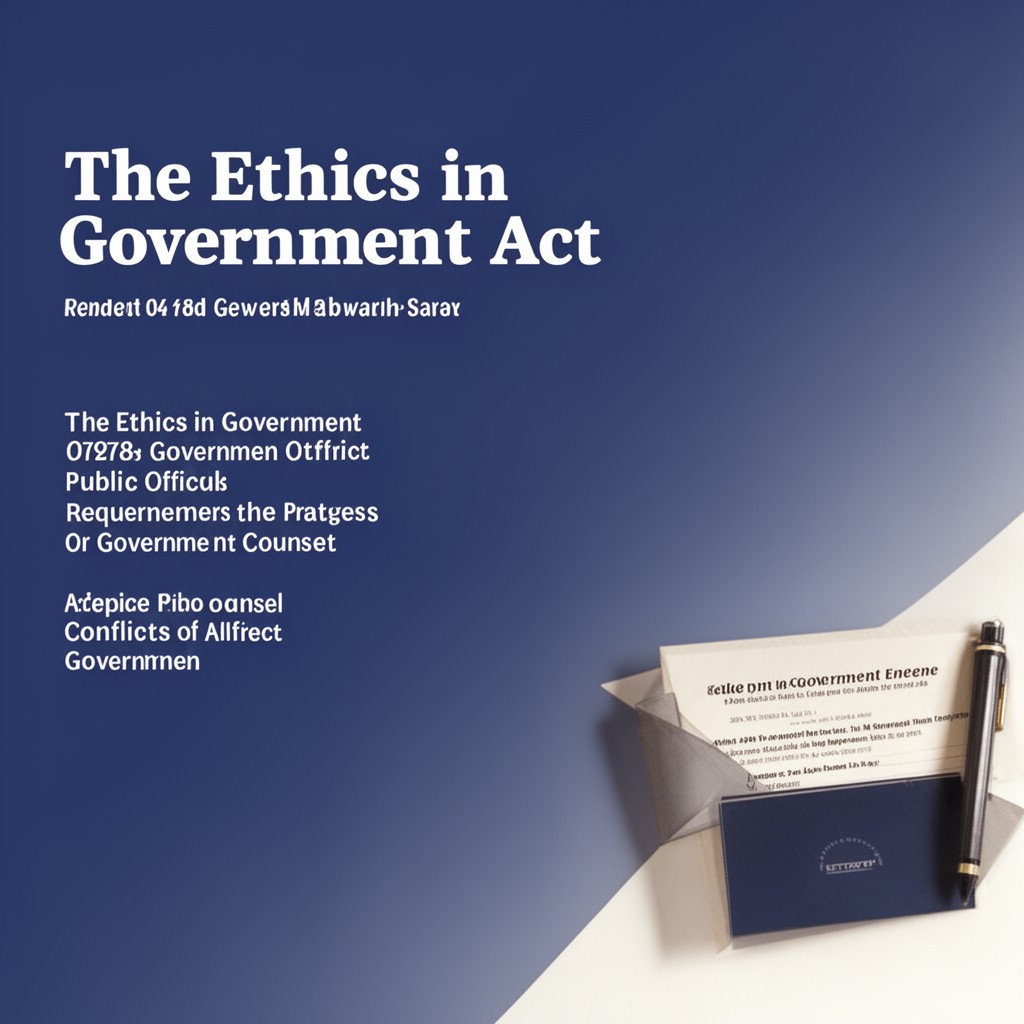 AI-generated illustration of Ethics in Government Act