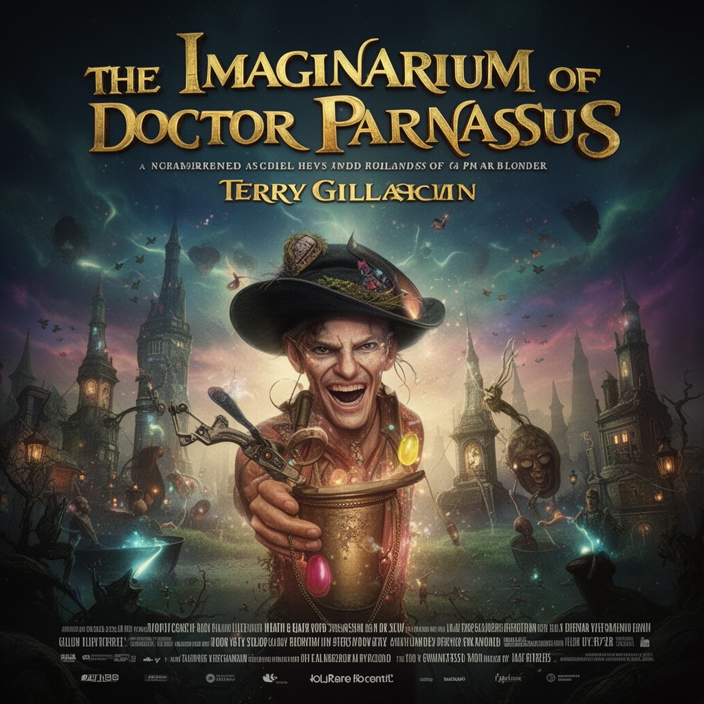 AI-generated illustration of The Imaginarium of Doctor Parnassus