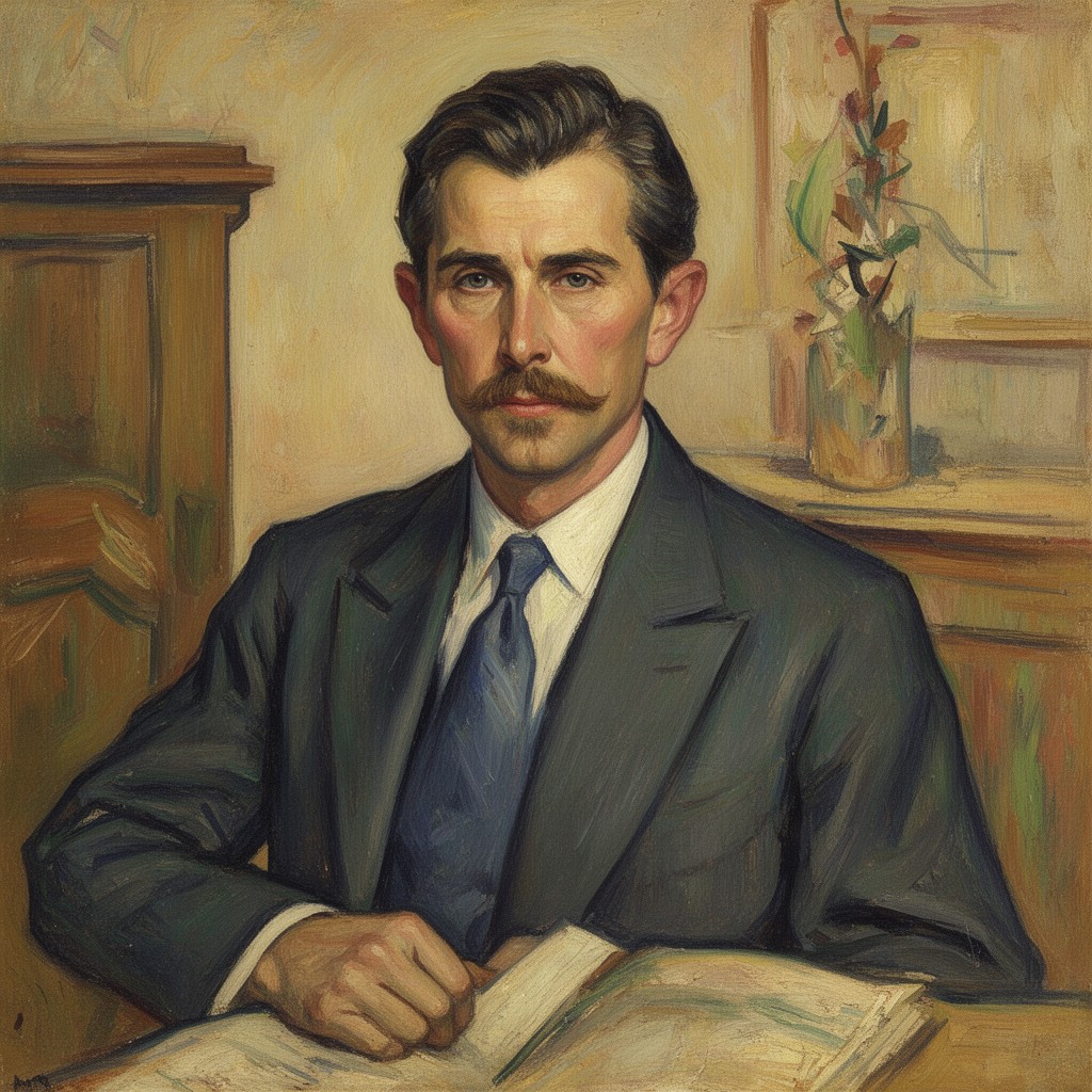 AI-generated illustration of Louis Anquetin