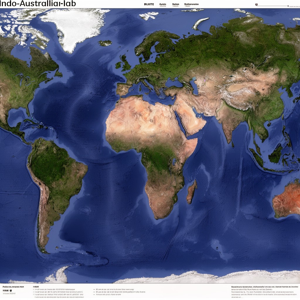 AI-generated illustration of Indo-Australian Plate