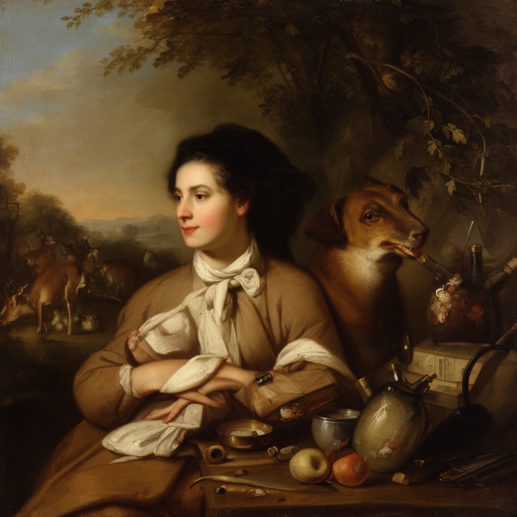 AI-generated illustration of Jean-Baptiste Oudry