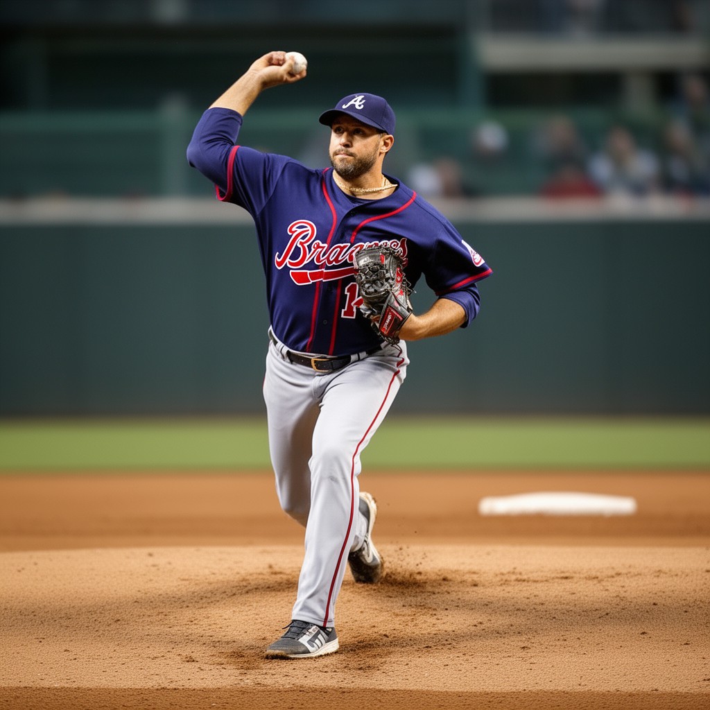 AI-generated illustration of Tom Glavine