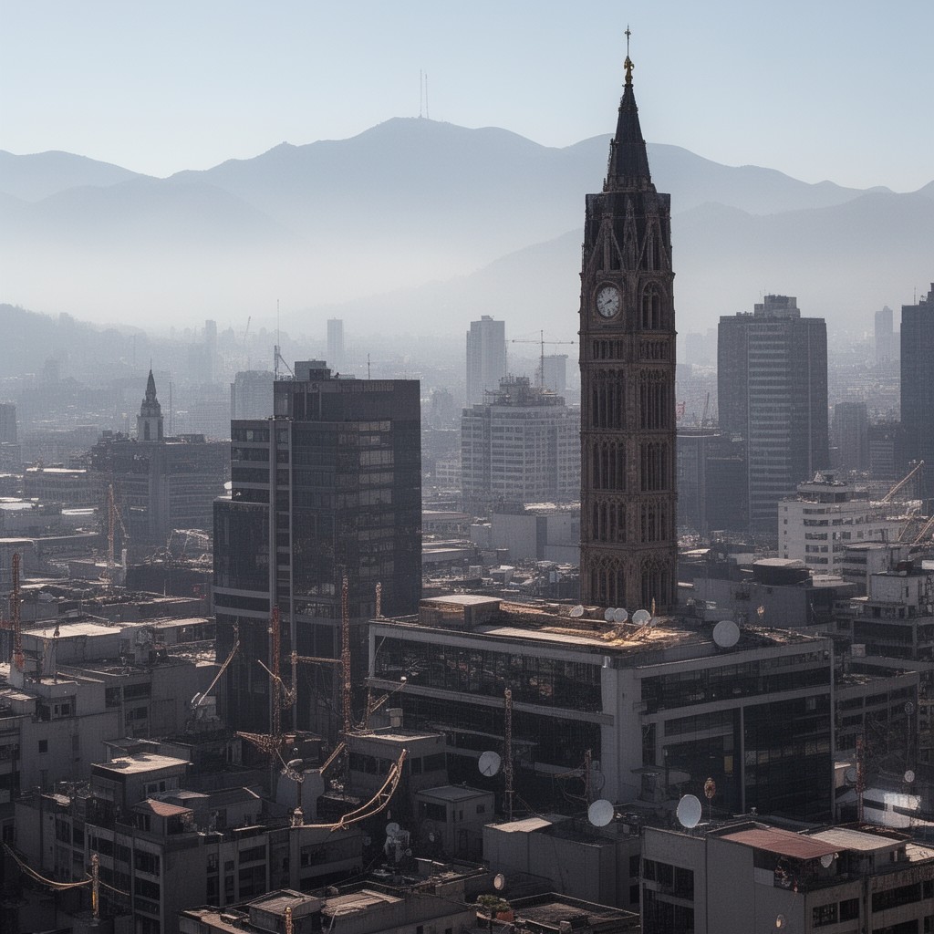 AI-generated illustration of America/Santiago