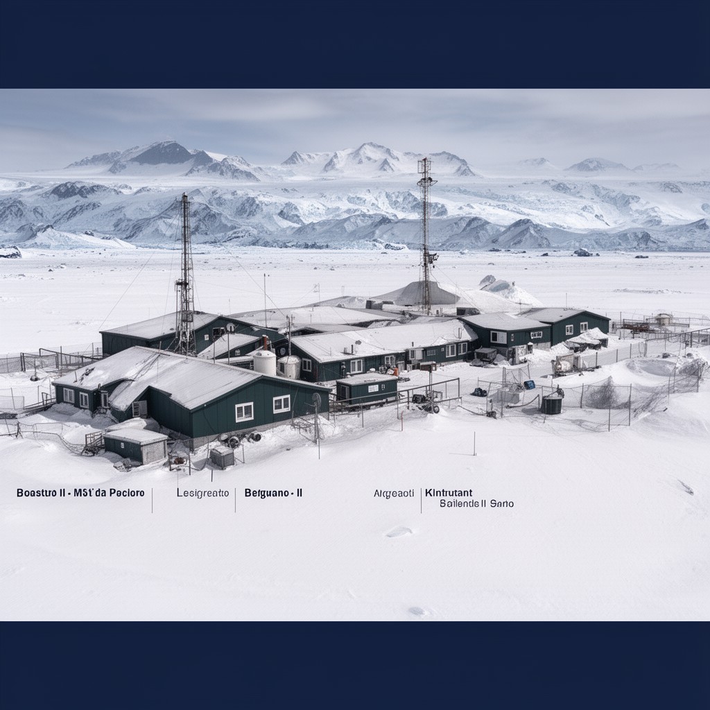 AI-generated illustration of Belgrano II Base