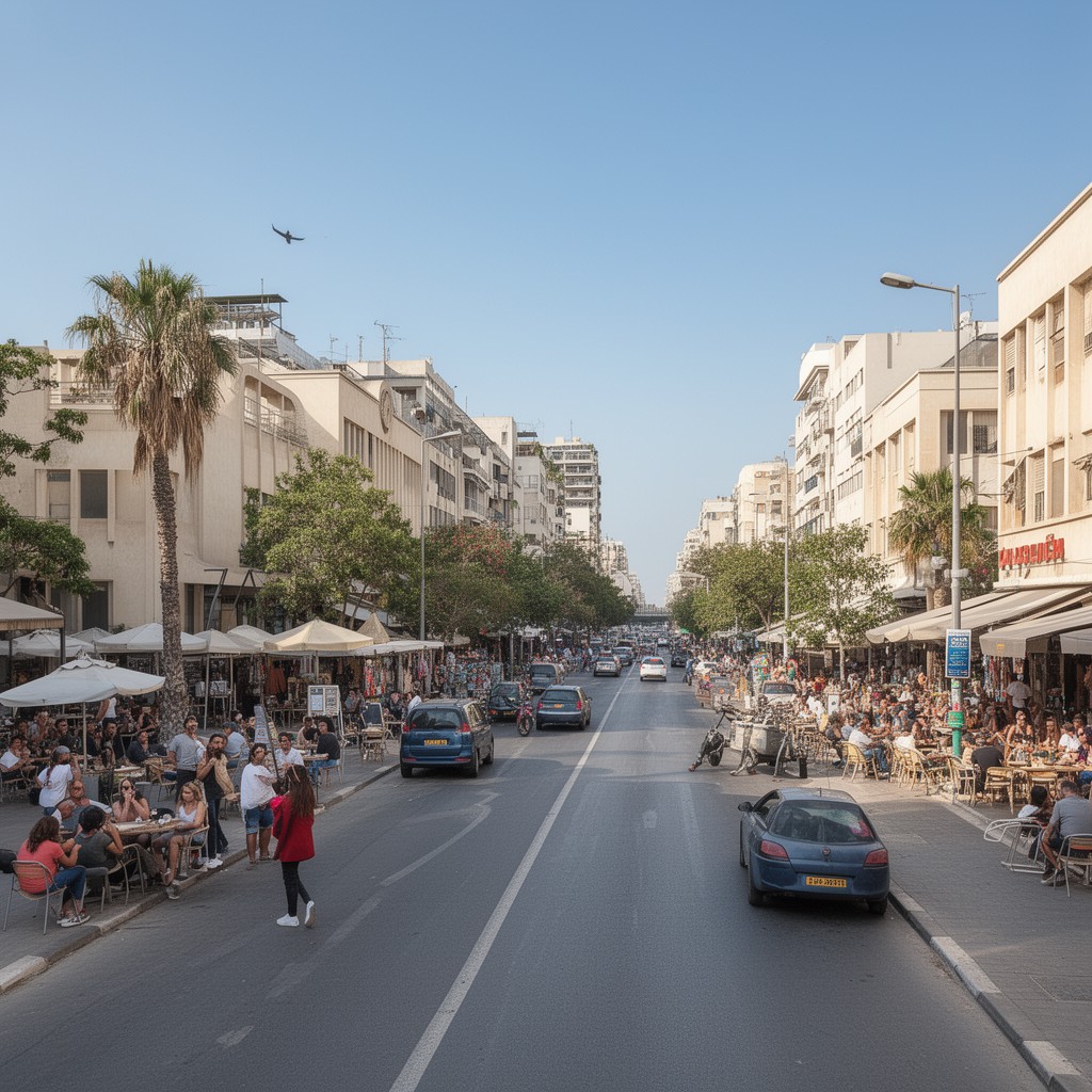 AI-generated illustration of Rothschild Boulevard