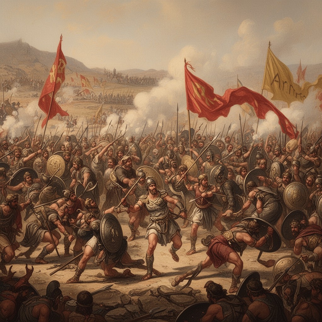 AI-generated illustration of Battle of Marathon