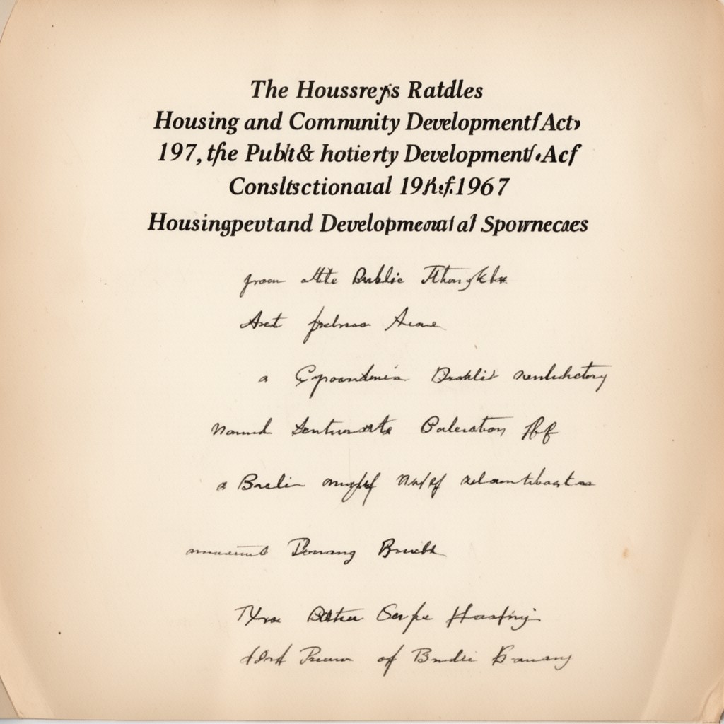 AI-generated illustration of Housing and Community Development Act of 1977