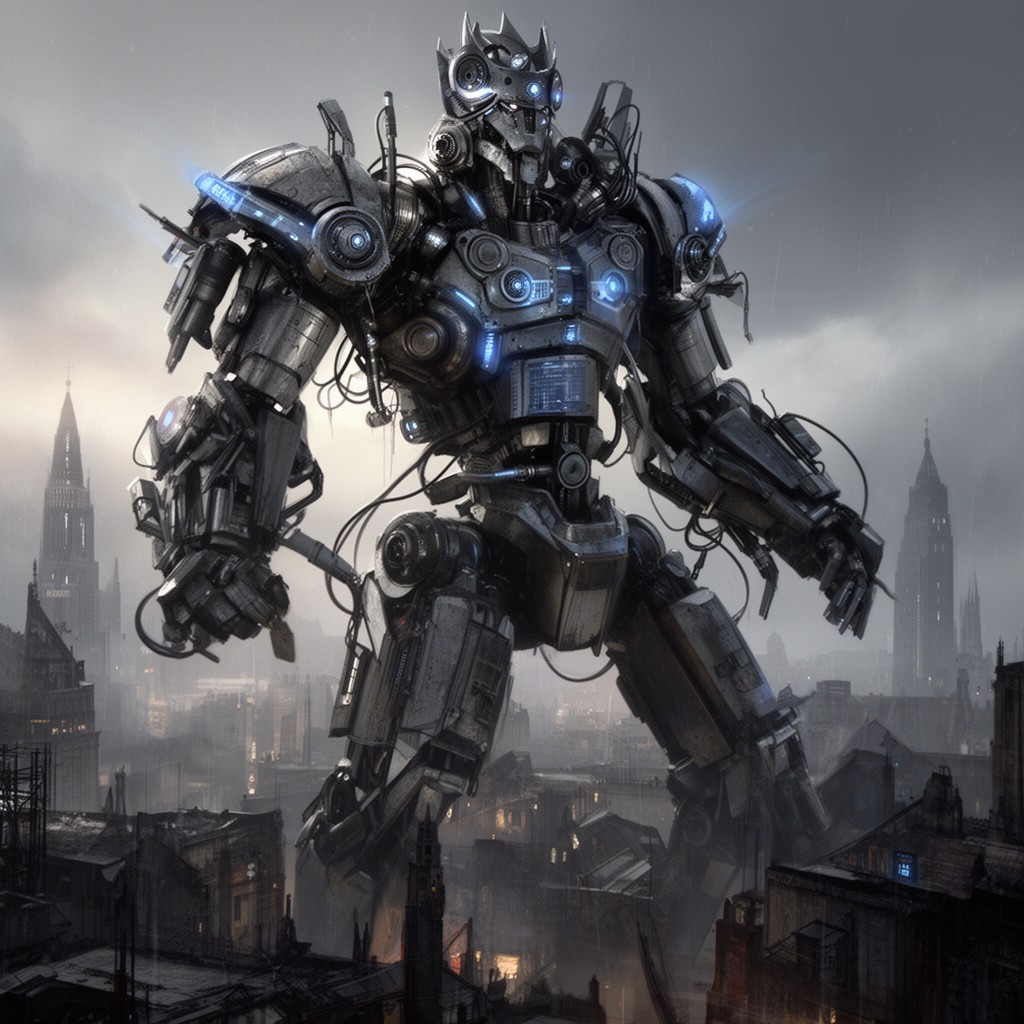 AI-generated illustration of Cyber-King