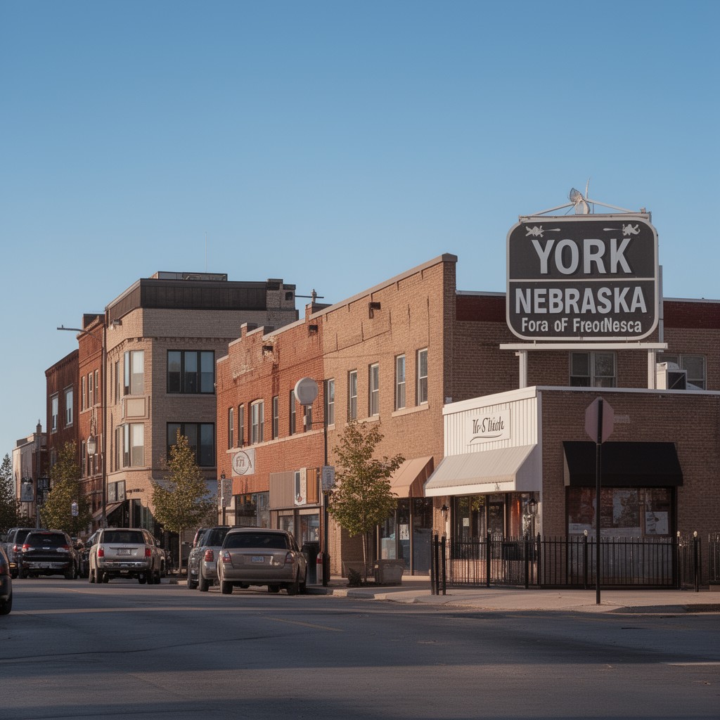 AI-generated illustration of York, Nebraska, United States