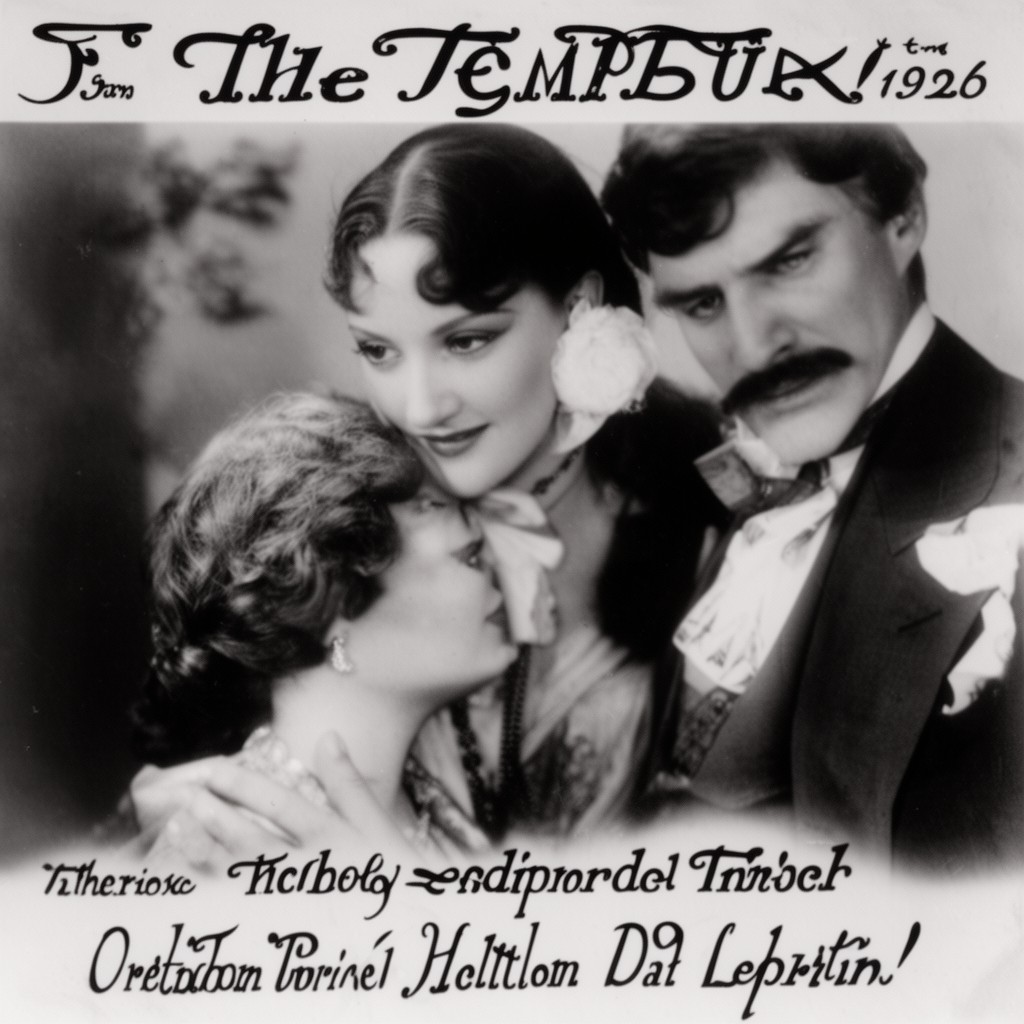 AI-generated illustration of The Temptress (1926 film)