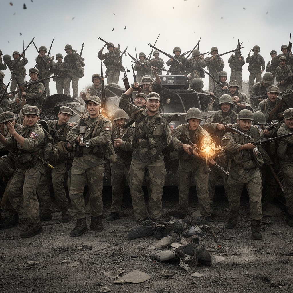 AI-generated illustration of French Army