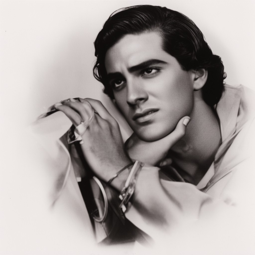 AI-generated illustration of Ramon Novarro