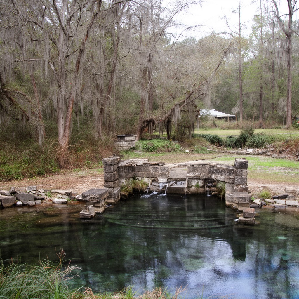 AI-generated illustration of Suwannee Springs