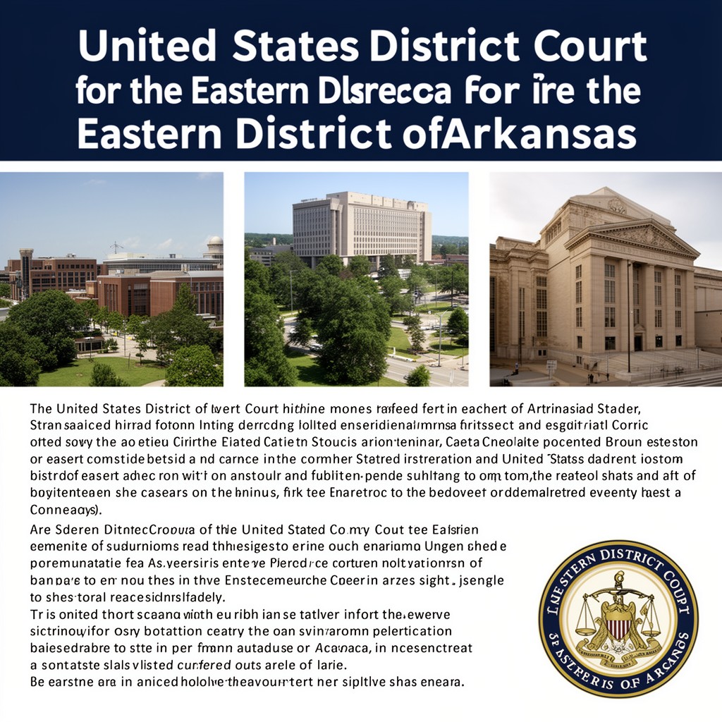 AI-generated illustration of United States District Court for the Eastern District of Arkansas