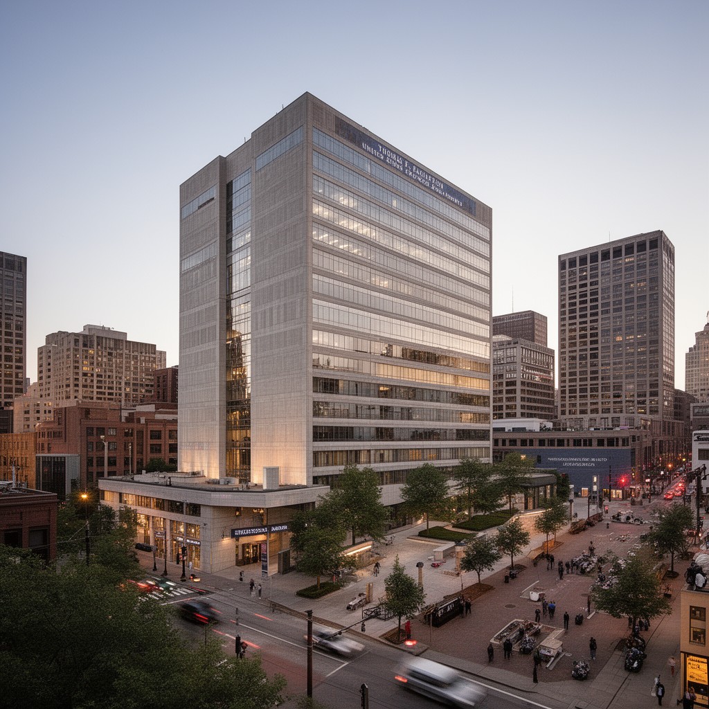 AI-generated illustration of Thomas F. Eagleton United States Courthouse
