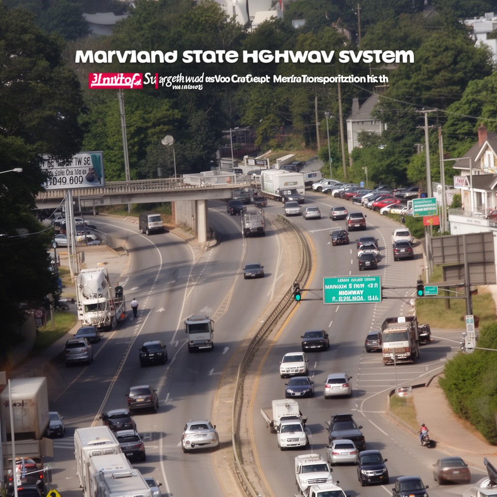 AI-generated illustration of Maryland State Highway System