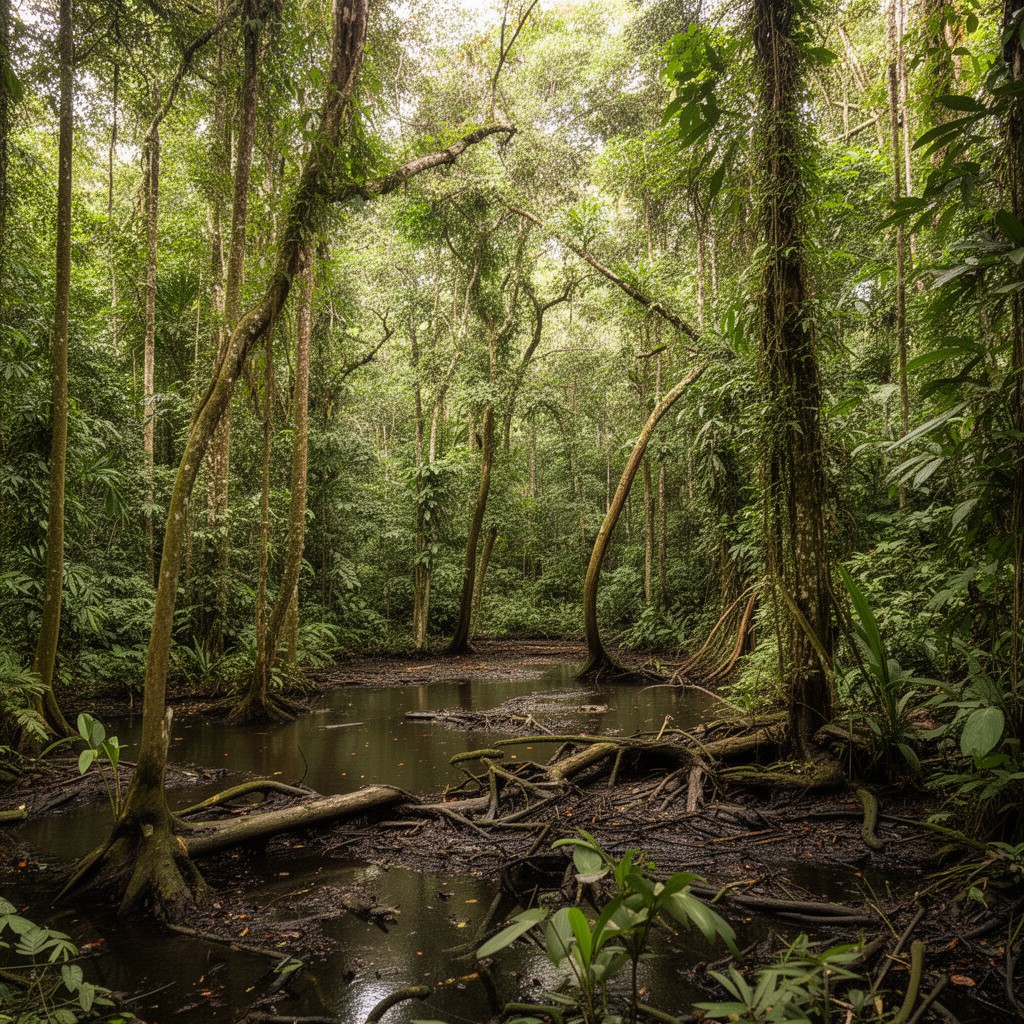 AI-generated illustration of Los Katíos National Park
