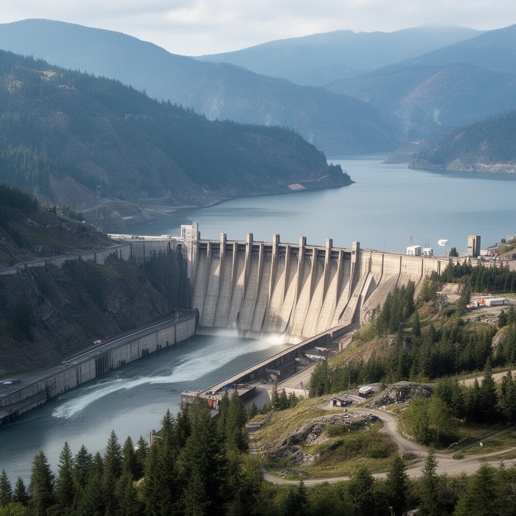 AI-generated illustration of Chief Joseph Dam