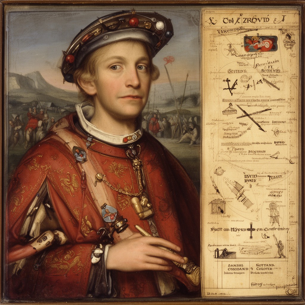 AI-generated illustration of David II of Scotland