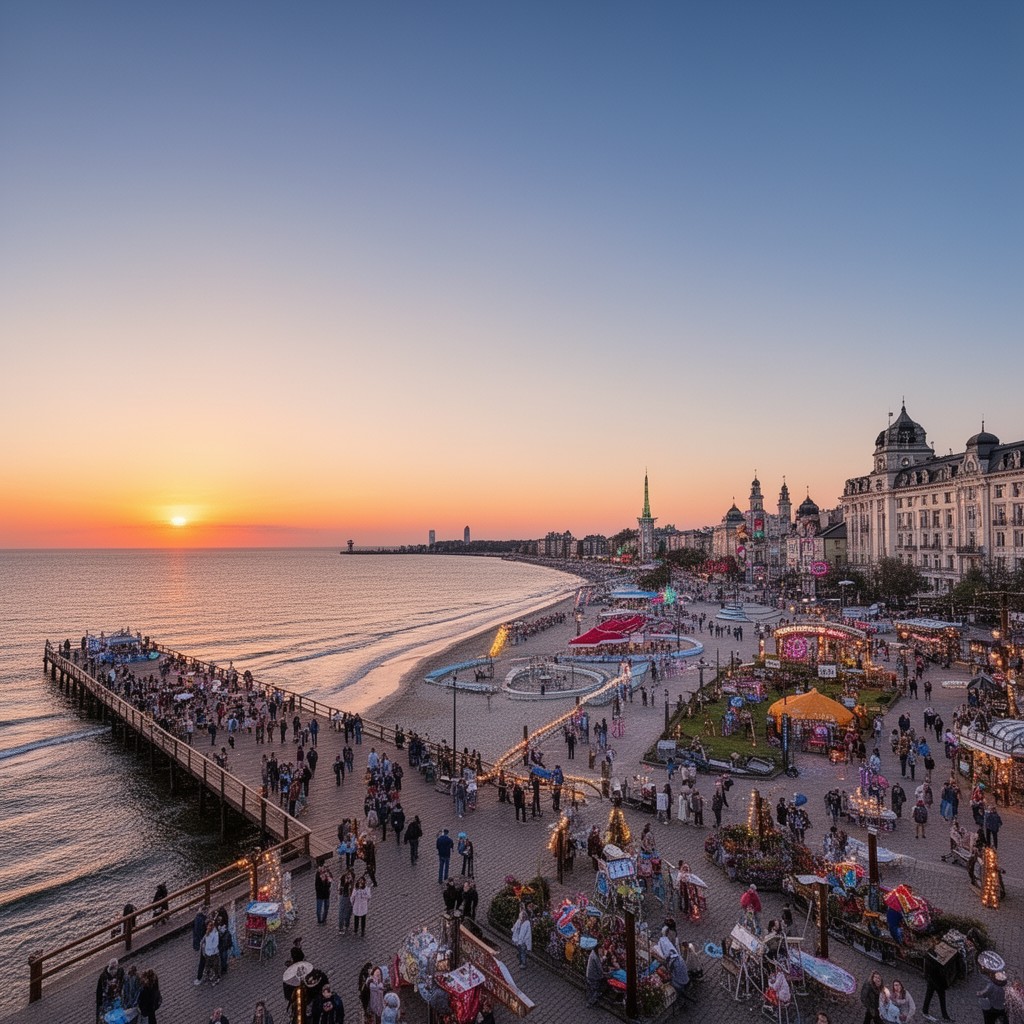 AI-generated illustration of Sopot