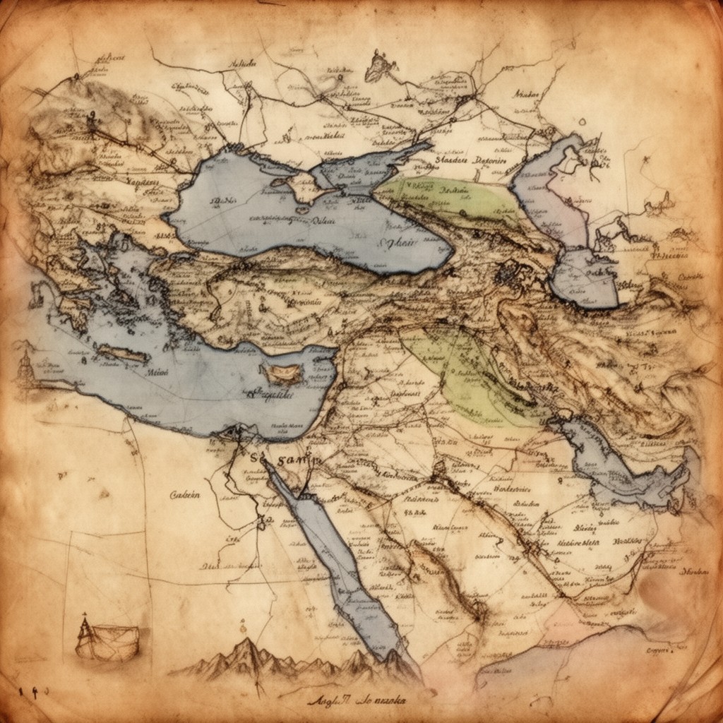 AI-generated illustration of Sasanian Empire