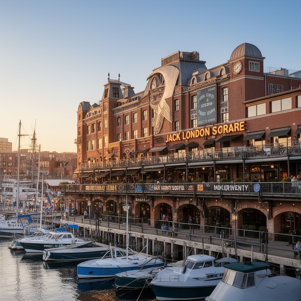 AI-generated illustration of Jack London Square