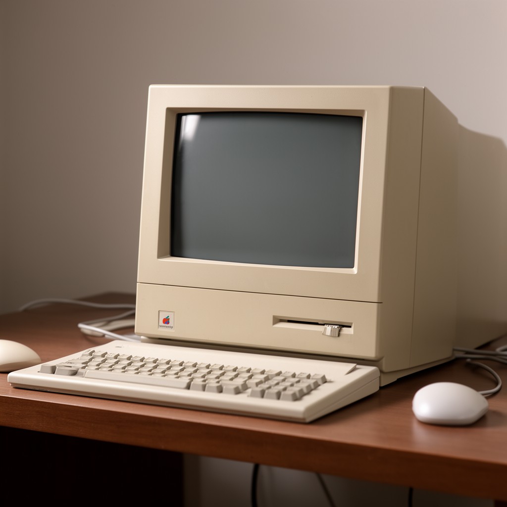 AI-generated illustration of Macintosh XL