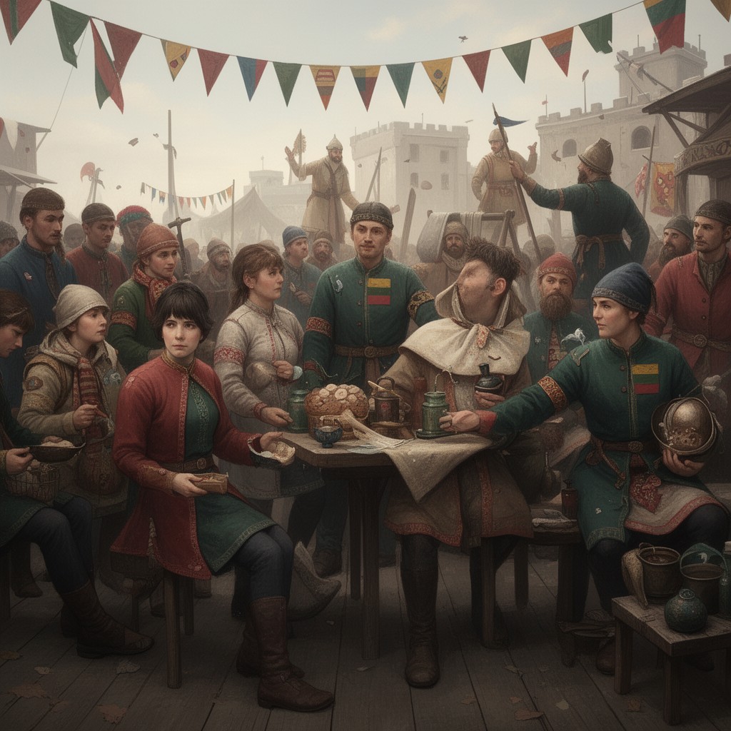 AI-generated illustration of Lithuanians