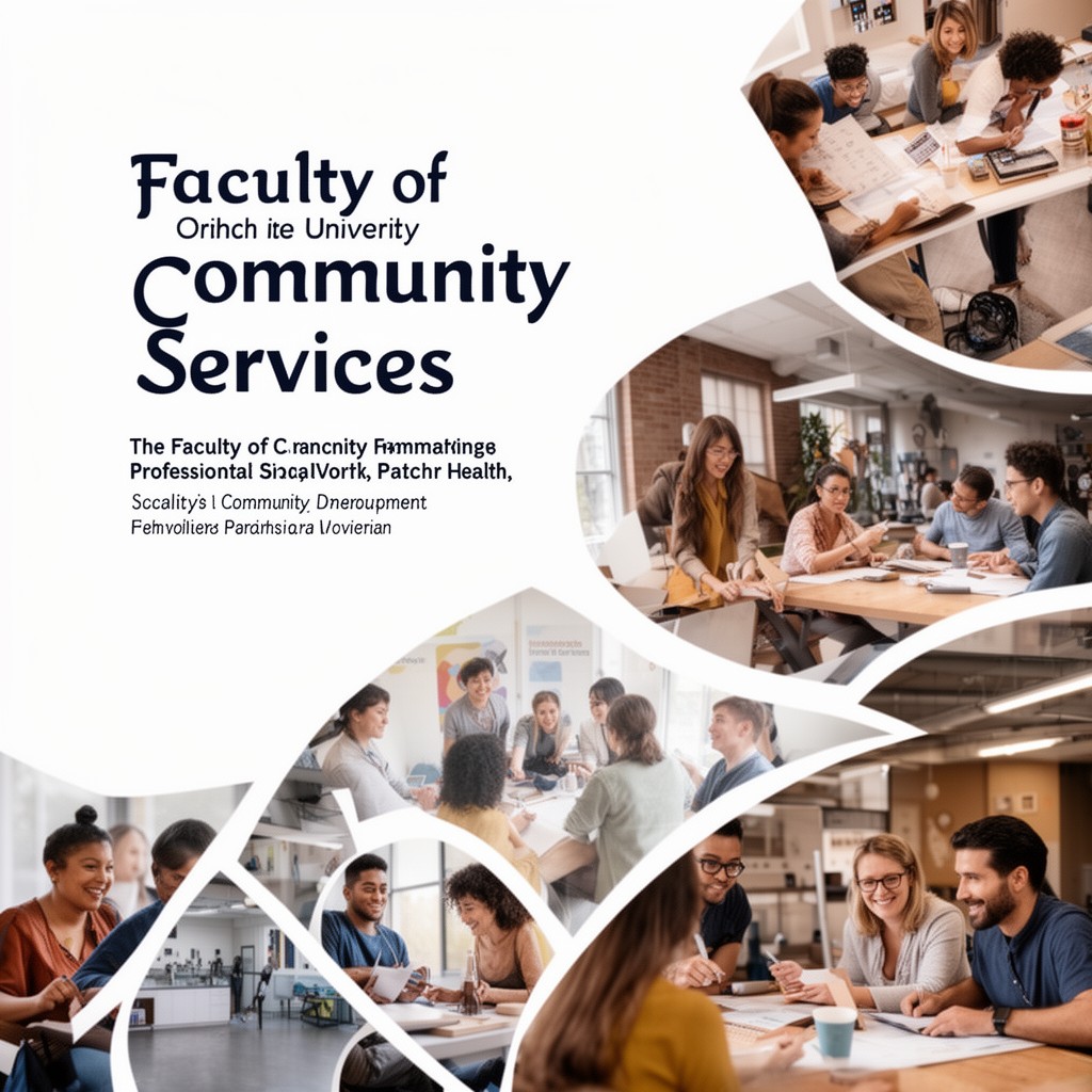 AI-generated illustration of Faculty of Community Services