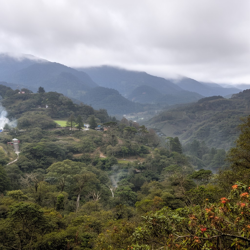 AI-generated illustration of Yangmingshan