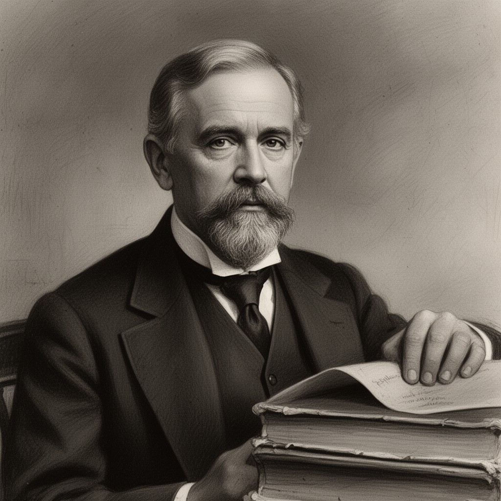 AI-generated illustration of William Dean Howells