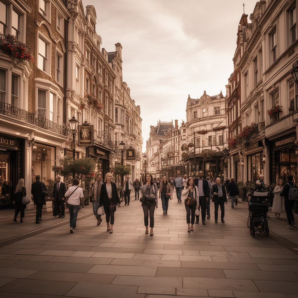 AI-generated illustration of Knightsbridge