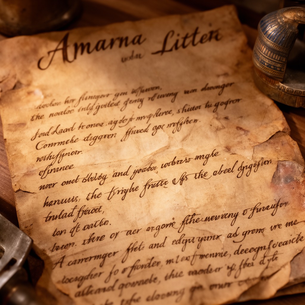 AI-generated illustration of Amarna letters