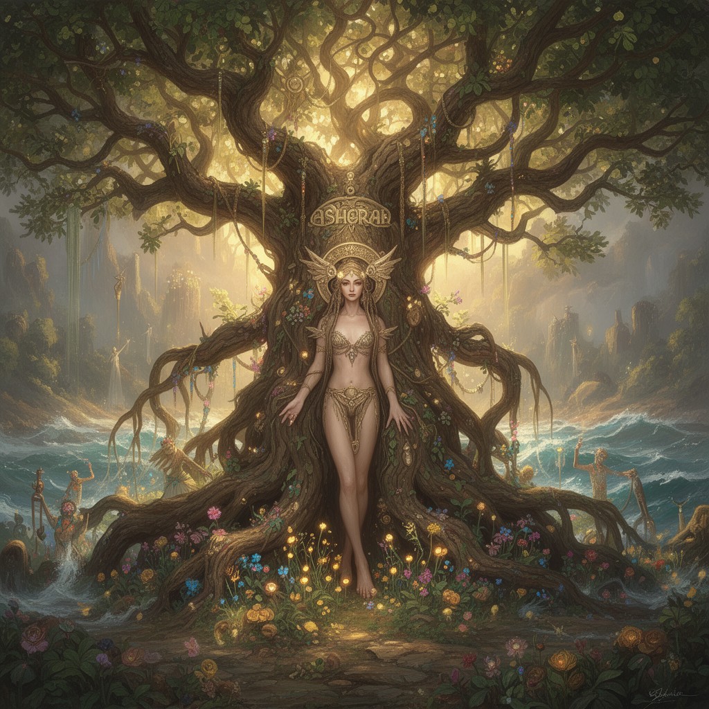 AI-generated illustration of Asherah