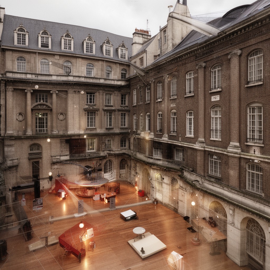 AI-generated illustration of Home Office (historic main buildings on Marsham Street)