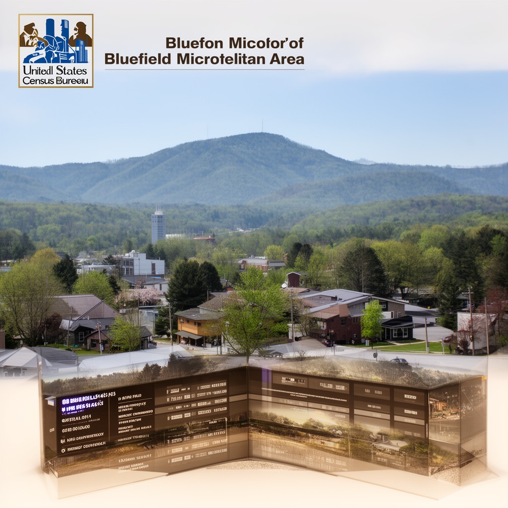 AI-generated illustration of United States Census Bureau metropolitan area of Bluefield micropolitan area