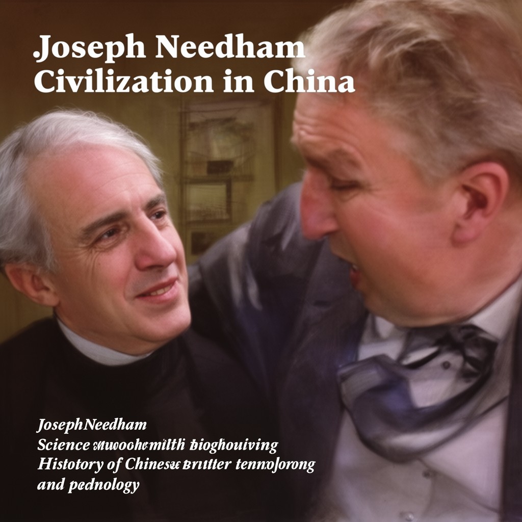 AI-generated illustration of Joseph Needham