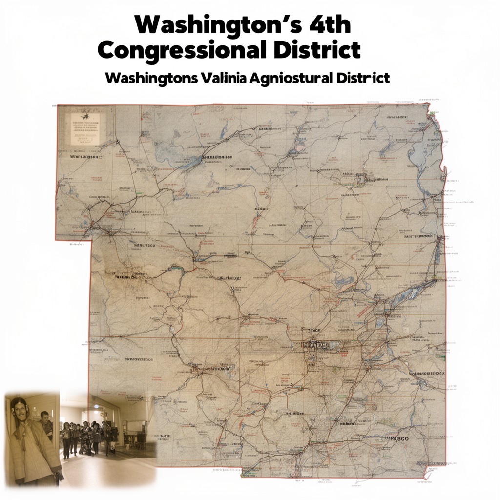AI-generated illustration of Washington's 4th congressional district
