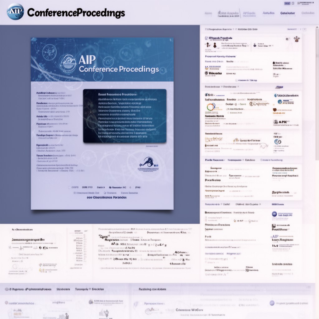 AI-generated illustration of AIP Conference Proceedings