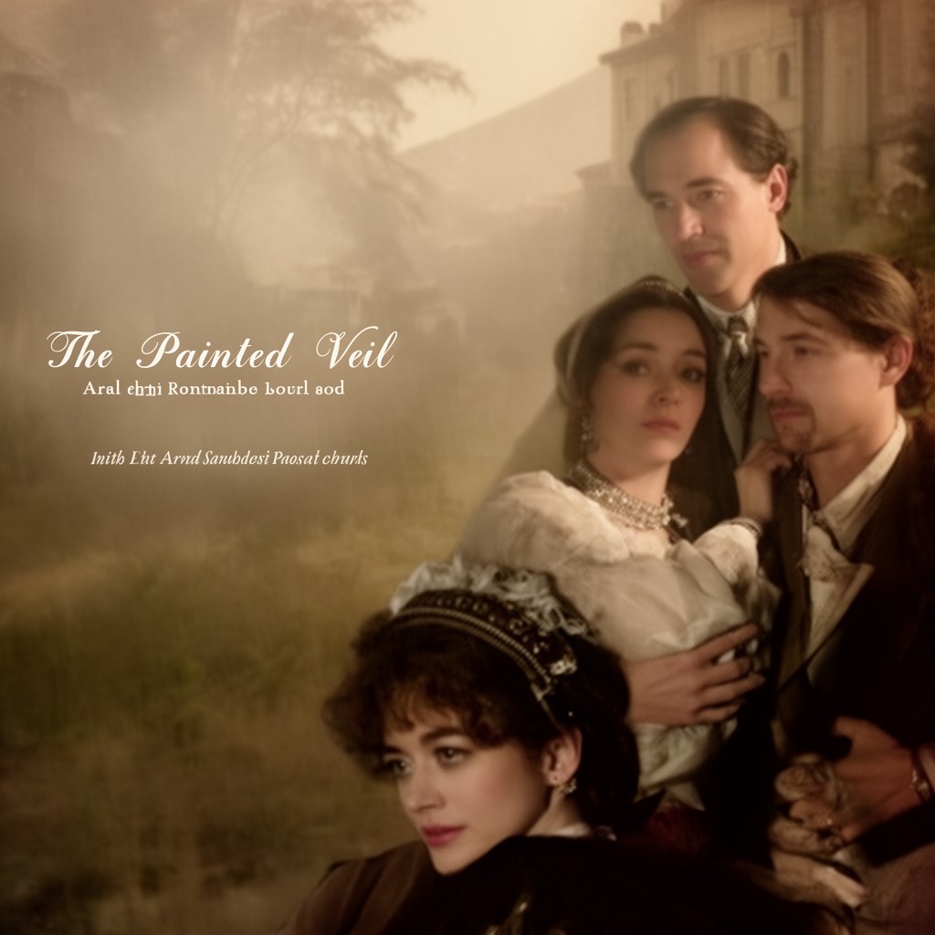 AI-generated illustration of The Painted Veil