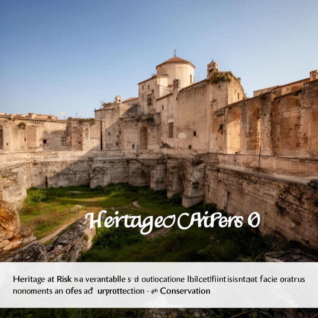 AI-generated illustration of Heritage at risk