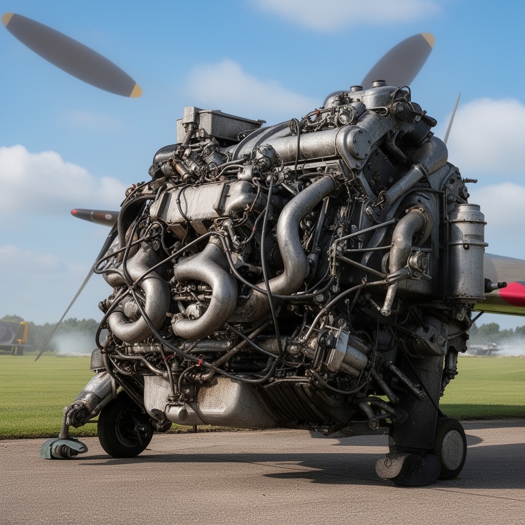 AI-generated illustration of Rolls-Royce Griffon